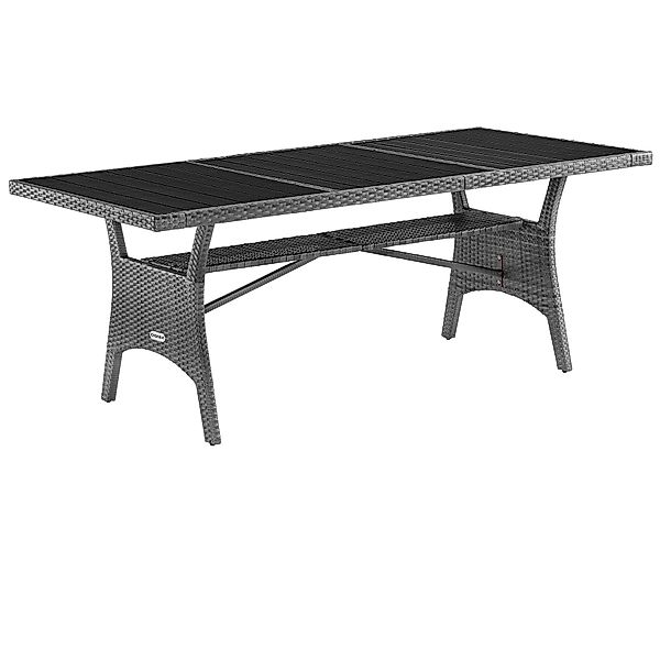 Casaria Gartentisch (1-St), Wetterfest 190x90x75cm WPC günstig online kaufen