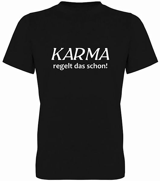 G-graphics T-Shirt Karma regelt das schon! Herren T-Shirt, mit trendigem Fr günstig online kaufen