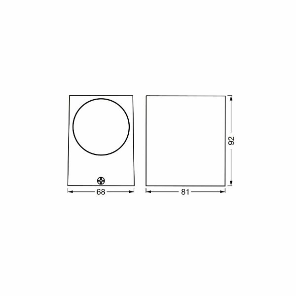 OSRAM Außenwandlampe ENDURA CLASSIC SQUARE, weiß, down, IP44 günstig online kaufen