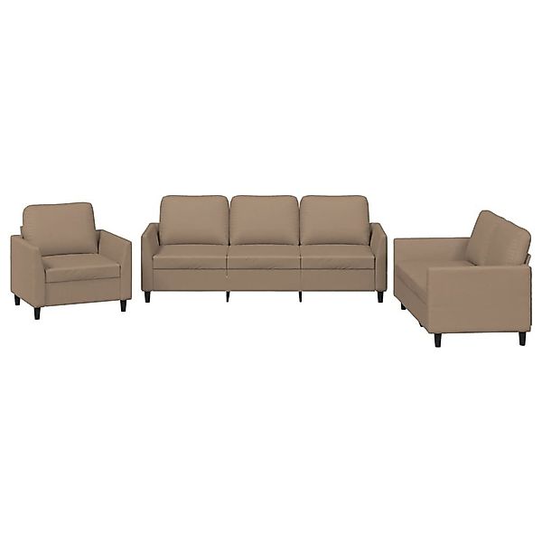 vidaXL Sofa 3-tlg. Sofagarnitur mit Kissen günstig online kaufen