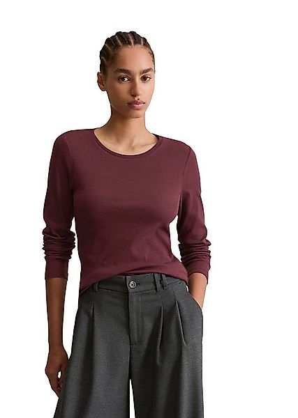 Marc O'Polo DENIM Langarmshirt aus softem Ripp-Jersey günstig online kaufen