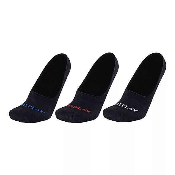 Replay Invisible Kurz Socken 3 Paare EU 39-42 Black / Logo Ass Colours günstig online kaufen