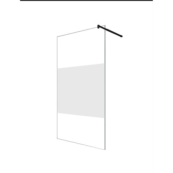 Glaszentrum Hagen 98x200cm Walk in Duschabtrennung Satiniert Mitte BK günstig online kaufen