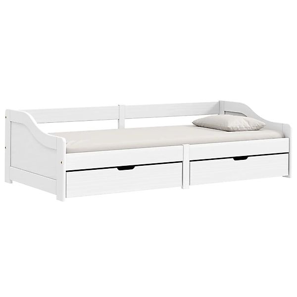 vidaXL Tagesbett mit 2 Schubladen IRUN Weiß 90x200cm Massivholz Kiefer17408 günstig online kaufen