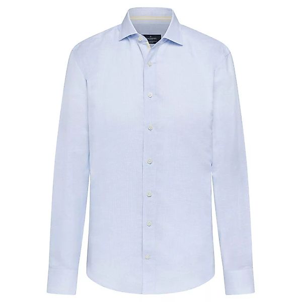 Hackett London Bengal Engneered Stripe Langarm Hemd L Sky / White günstig online kaufen