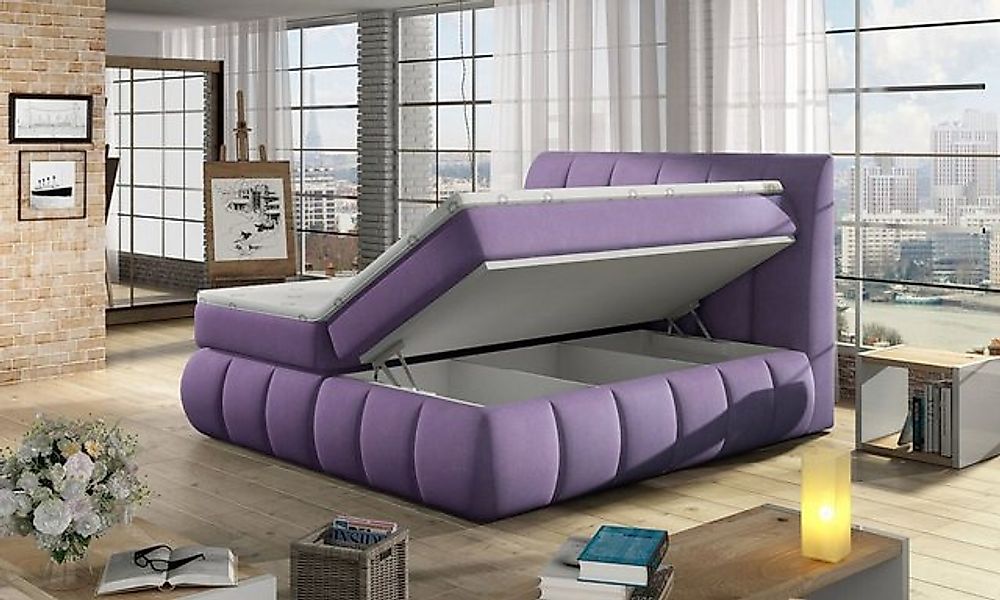 JVmoebel Bett Boxspring Ehe Hotel Betten Polster Doppel Lederbett Komplett günstig online kaufen