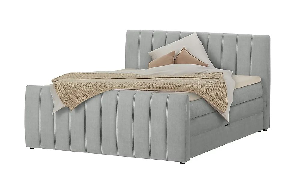 Boxspringbett mit Bettkasten Carina ¦ grau ¦ Maße (cm): B: 191 H: 112 Bette günstig online kaufen