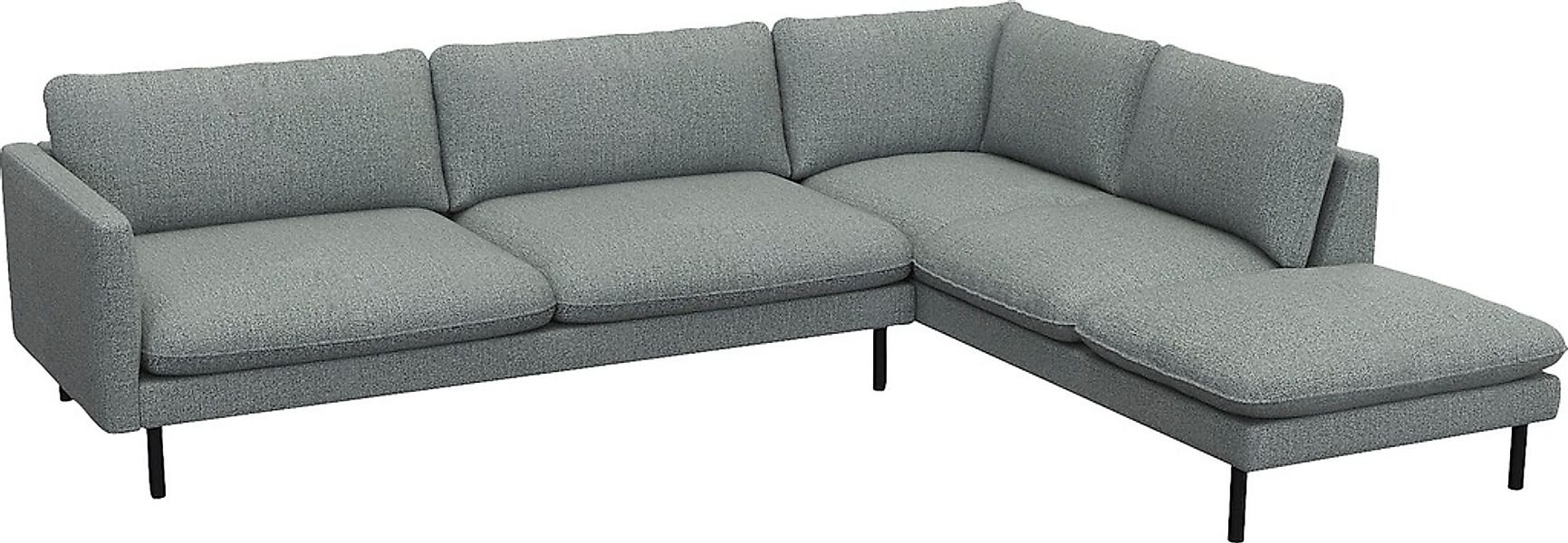 FLEXLUX Ecksofa "Bolzano, elegant und bequem, L-Form", Sitzaufbau mit Kalts günstig online kaufen
