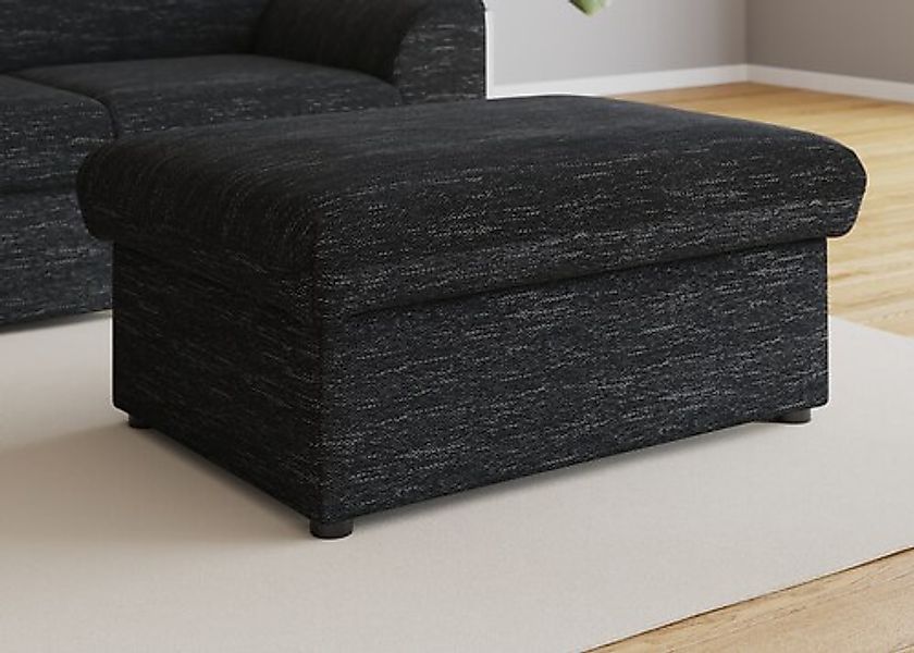 DOMO collection Hocker "Topper", mit Wellenunterfederung, auf Kunststoffgle günstig online kaufen