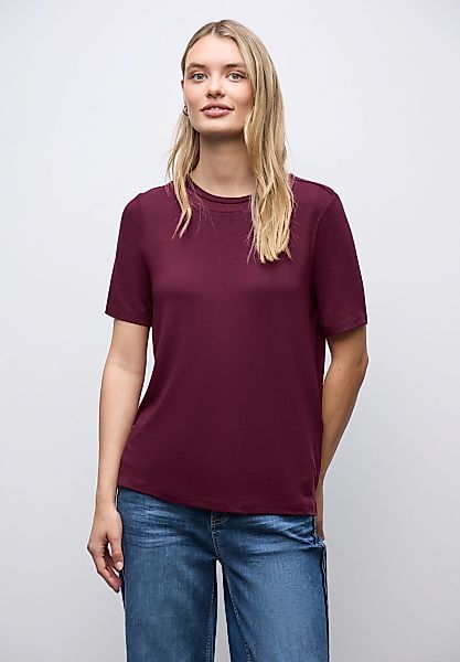 STREET ONE T-Shirt aus strecthigem Viskosematerial günstig online kaufen