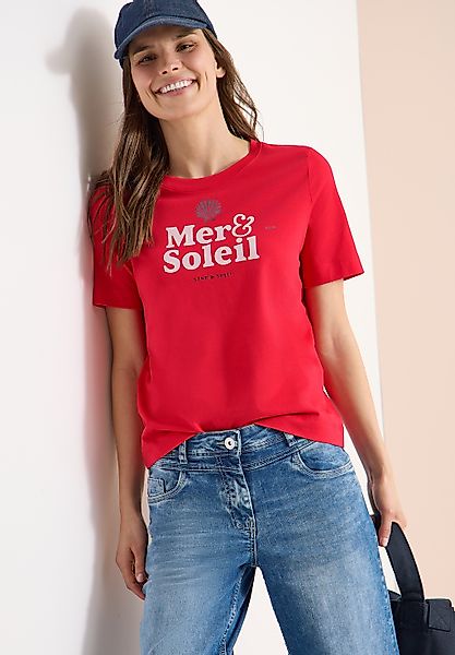 Cecil T-Shirt aus reiner Baumwolle günstig online kaufen