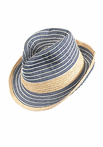 Chaplino Trilby, kombiniert aus Stoff und Stroh günstig online kaufen