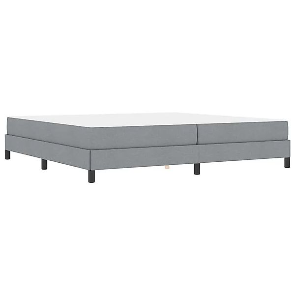 vidaXL Boxspringbett mit Matratze Hellgrau 200 x 200 cm Stoff 3398514 günstig online kaufen