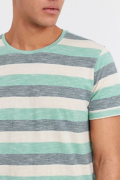 !Solid Rundhalsshirt SDThicco Kurzarmshirt mit Streifen günstig online kaufen