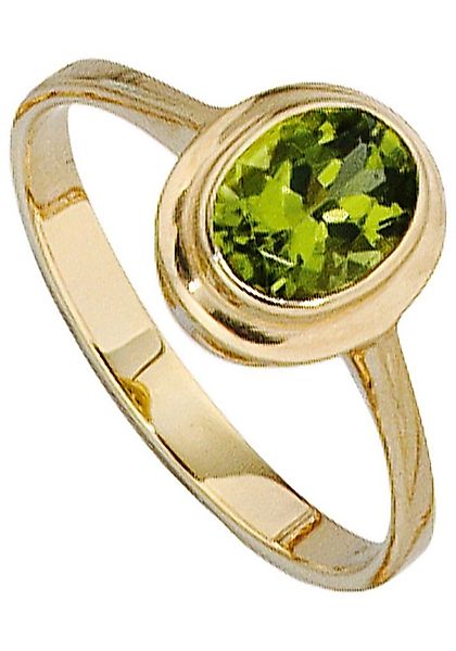 JOBO Goldring, 585 Gold mit Peridot günstig online kaufen