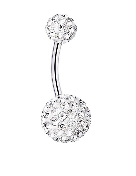 Paletti Bauchnabelpiercing Bauchnabelpiercing Epoxy transparent, Kugeln günstig online kaufen