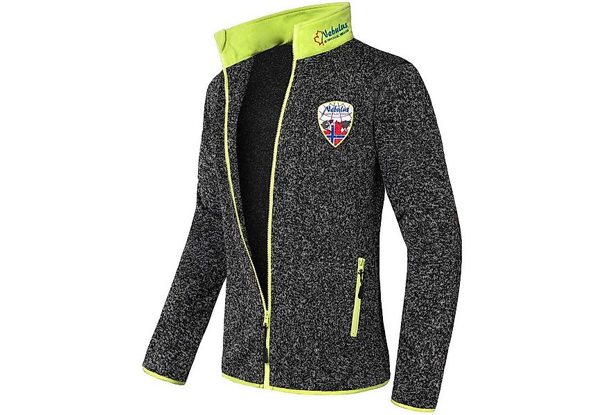 Nebulus Fleecejacke VLADO, P4510 - Herren, schwarz-lime, S günstig online kaufen
