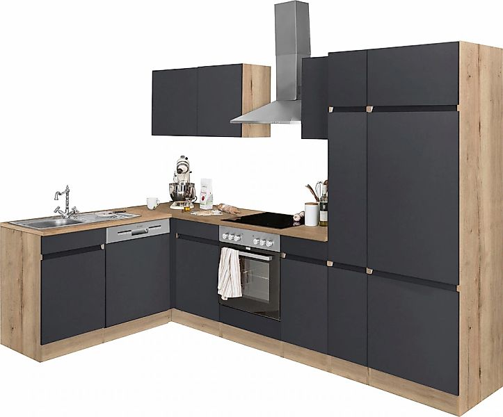 OPTIFIT Küchenzeile "Roth" Breite 300 cm, wahlweise mit E-Geräten, mit Apot günstig online kaufen