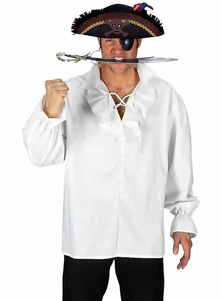 Metamorph T-Shirt Rüschenhemd Pirat Klassisches, weißes Hemd mit Rüschenkra günstig online kaufen