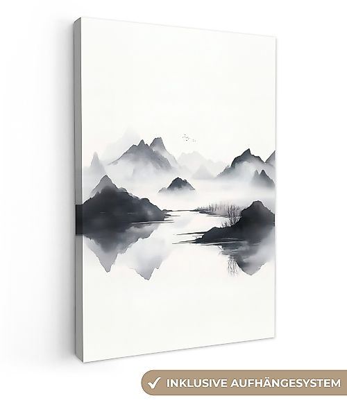 OneMillionCanvasses® Leinwandbild Berge - Neblig - günstig online kaufen
