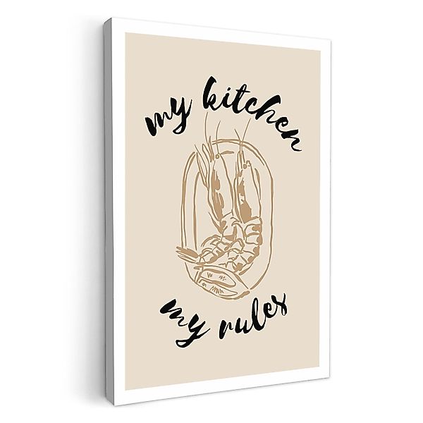 OneMillionCanvasses® Leinwandbild Beige - Garnele - günstig online kaufen