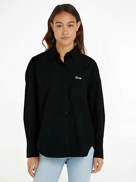 Tommy Jeans Blusentop "TJW SP OVR SCRIPT SHIRT EXT", Mit Tommy Jeans Logo-S günstig online kaufen