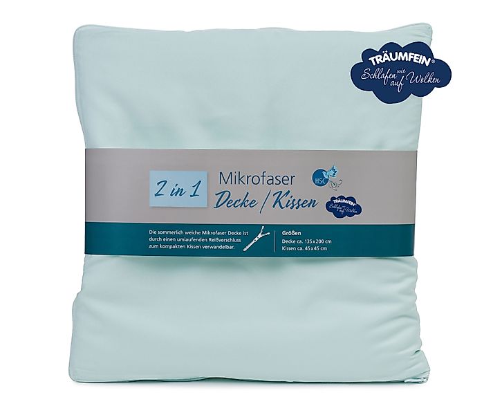 HSC Home-Style-Creation GmbH Microfaserbettdecke 2 in 1, Decke und Kissen, günstig online kaufen