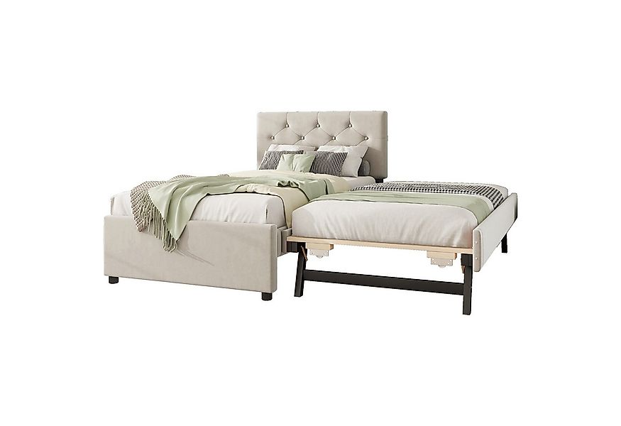 HAUSS SPOLE Polsterbett 90x200cm mit Rollbett, Lattenrost (ohne Matratze), günstig online kaufen