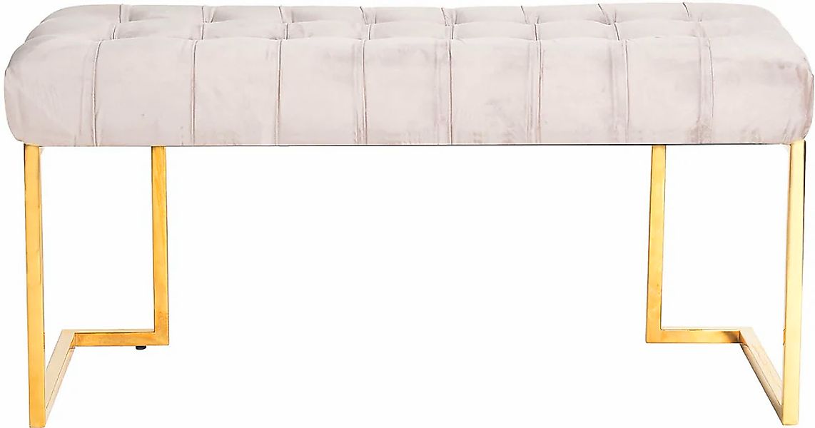 Kayoom Sitzbank "Rare 225, Edler Touch durch goldenes Gestell" 1 Stk. tlg. günstig online kaufen