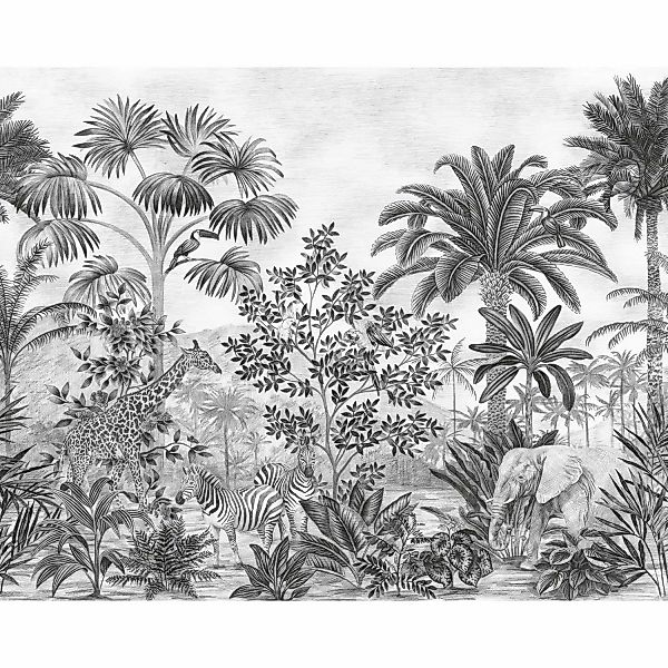 Komar Vliesfototapete Jungle Evolution 350 cm x 280 cm günstig online kaufen