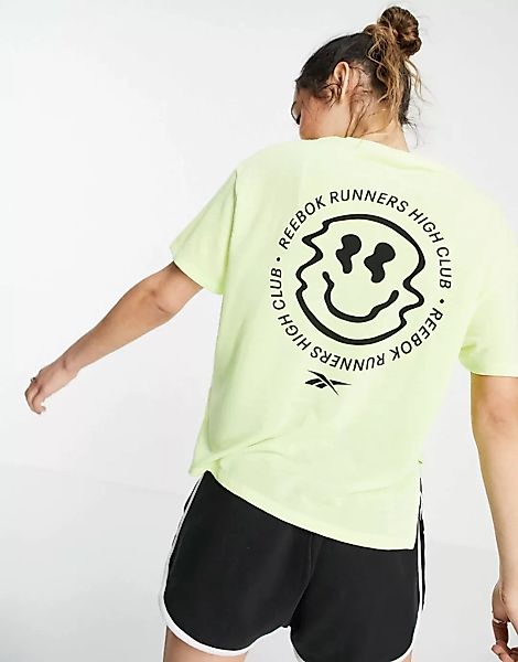 Reebok – Running – Tech-T-Shirt in Limettengrün günstig online kaufen