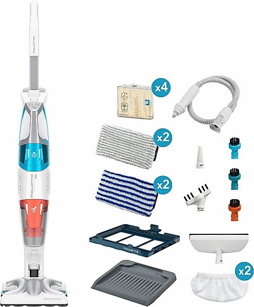 Rowenta Dampfreiniger "+ Staubsauger Clean & Steam Ultimate RY8544" gleichz günstig online kaufen