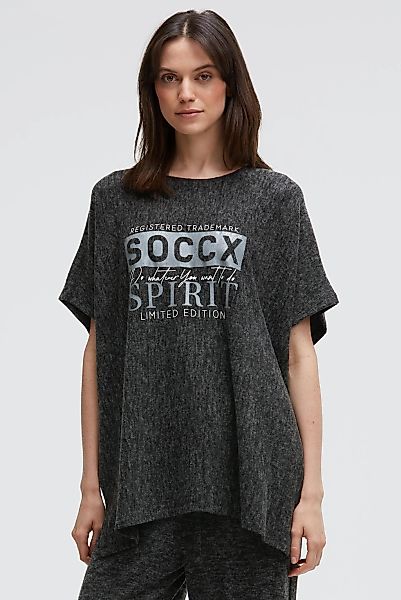 SOCCX Strickponcho aus Flauschstrick günstig online kaufen