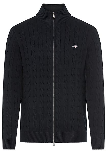 Gant Strickjacke COTTON CABLE ZIPPED CARDIGAN günstig online kaufen