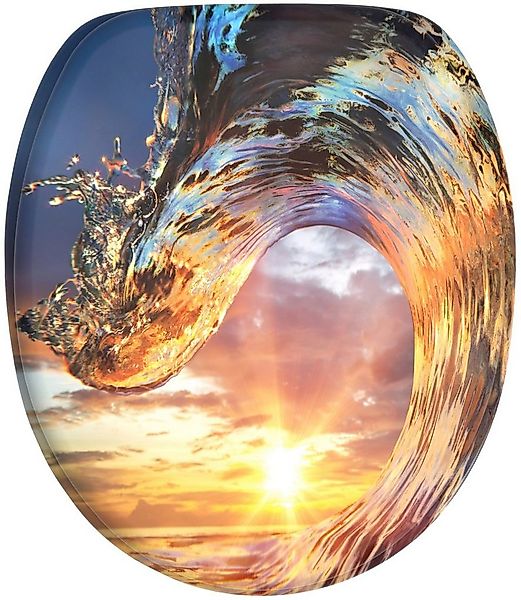 Sanilo WC-Sitz Wave, mit Absenkautomatik, BxL: 37,7 x 42,0 - 47,0 cm günstig online kaufen