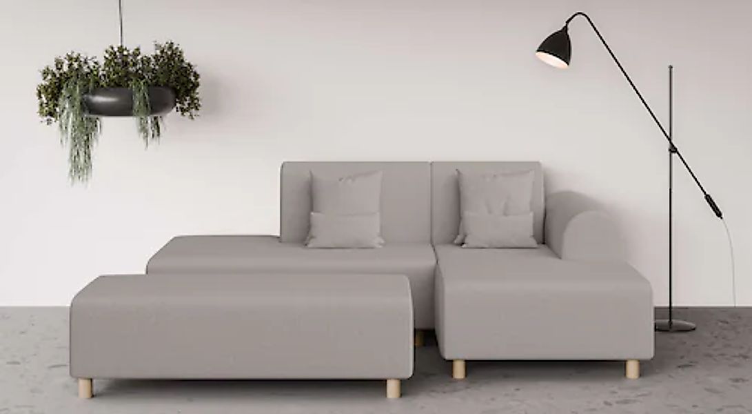 OTTO home Ecksofa »Suyala« L-Form mit Hocker günstig online kaufen