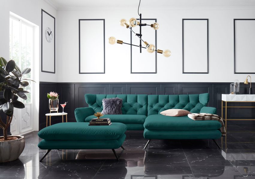 3C Candy Ecksofa »Beatrice Designsofa in moderner Retrooptik, bequem und ex günstig online kaufen