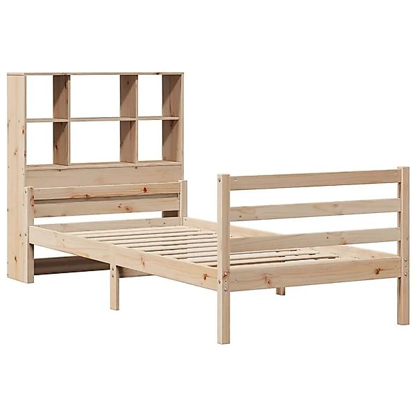 vidaXL Massivholzbett mit Regal ohne Matratze 90x200 cm Kiefer 3322231 günstig online kaufen