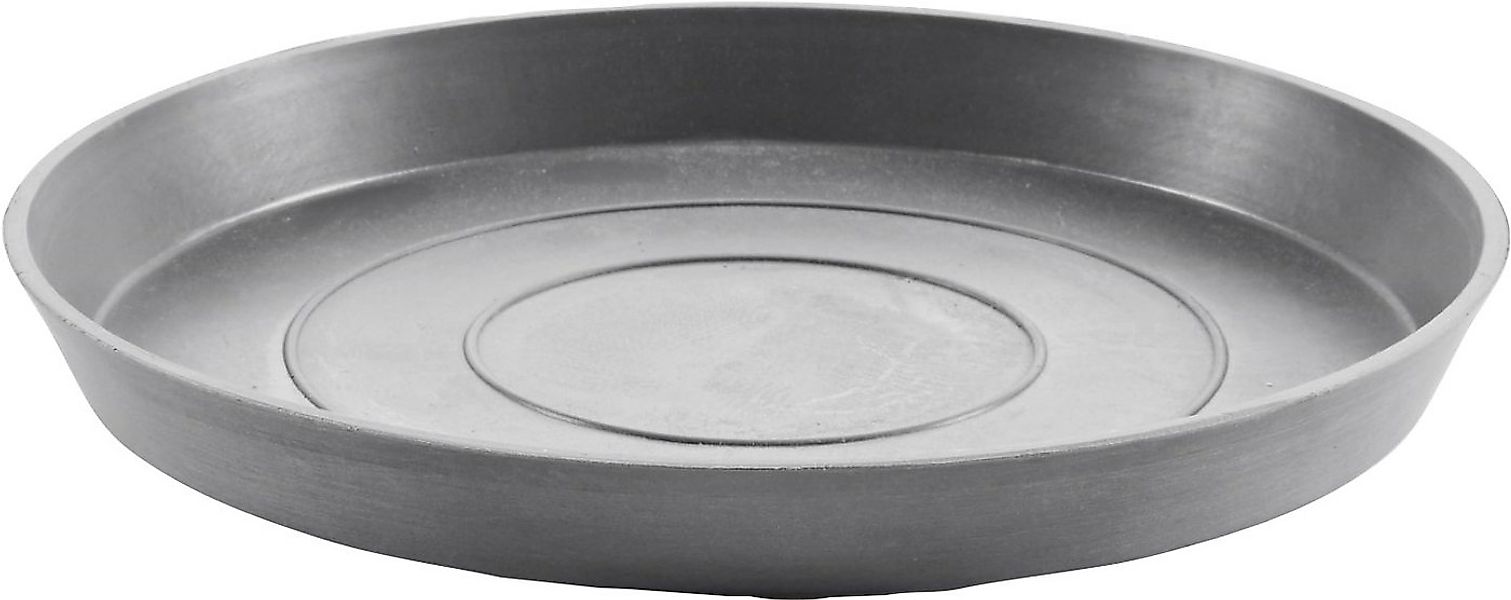 ECOPOTS Blumentopfuntersetzer ROUND SAUCER Grey, BxTxH: 21x21x2,5 cm günstig online kaufen