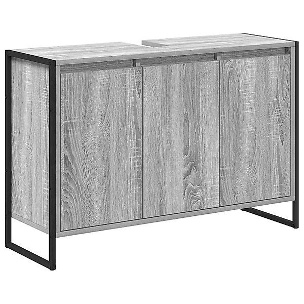 vidaXL Badezimmerschrank Graues Sonoma 90 x 30 x 60 cm Holzwerkstoff 886483 günstig online kaufen