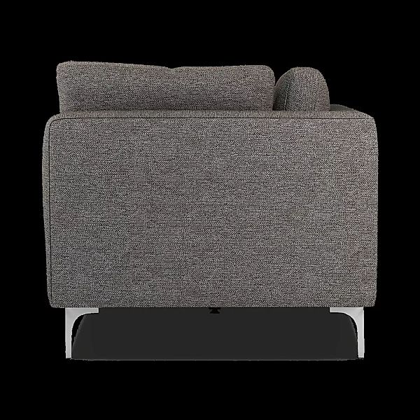 Monterosso 3-Sitzer Sofa, Muenzgrau und Chrom - MADE.com günstig online kaufen
