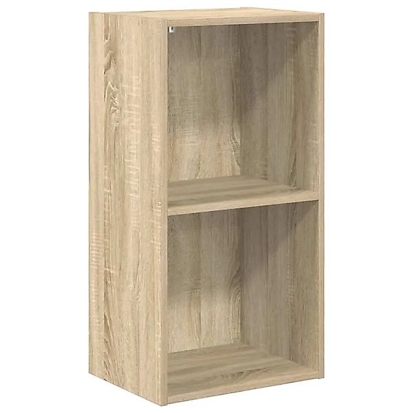 vidaXL Bücherregal 2 Fächer Sonoma-Eiche 40x30x76,5 cm Holzwerkstoff 800930 günstig online kaufen