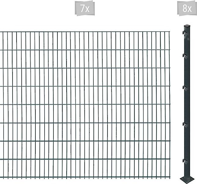 Arvotec Doppelstabmattenzaun »ESSENTIAL 163 zum Aufschrauben« Zaunhöhe 163 günstig online kaufen