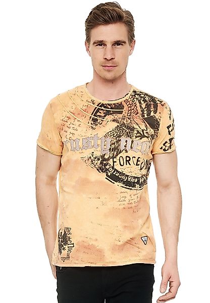 Rusty Neal T-Shirt mit eindrucksvollem Print günstig online kaufen