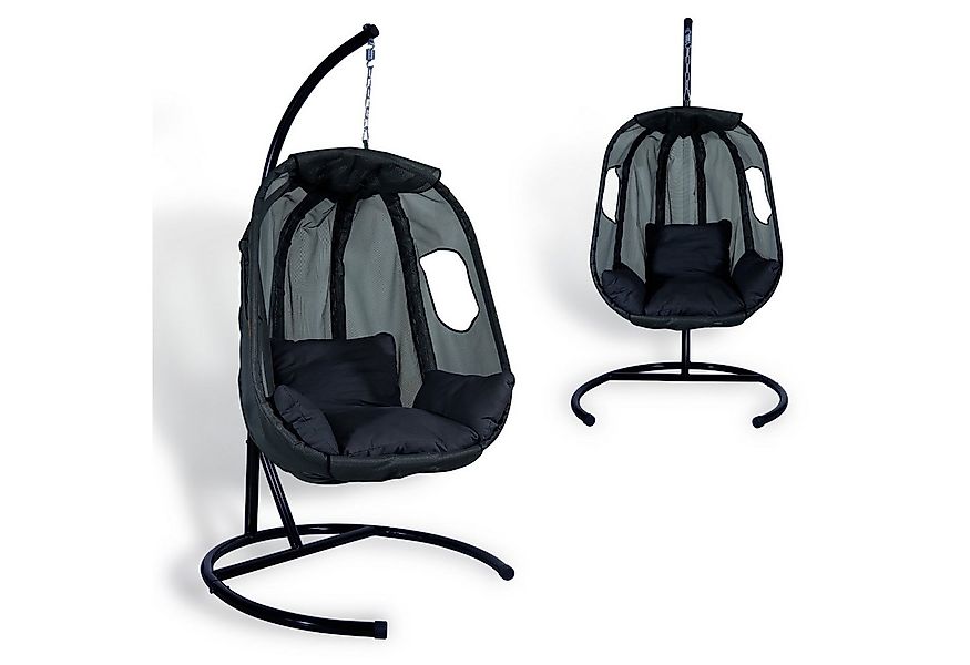 CCLIFE Hängesessel Hängesessel mit Gestell Kissen Hängeschaukel Indoor Outd günstig online kaufen