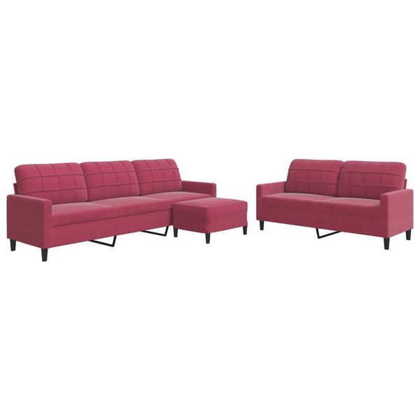 vidaXL Sofa 3-tlg. Sofagarnitur mit Kissen günstig online kaufen