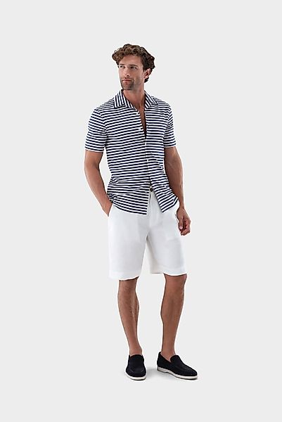 Kurzarm Jerseyhemd gestreift aus Giza-Baumwolle günstig online kaufen