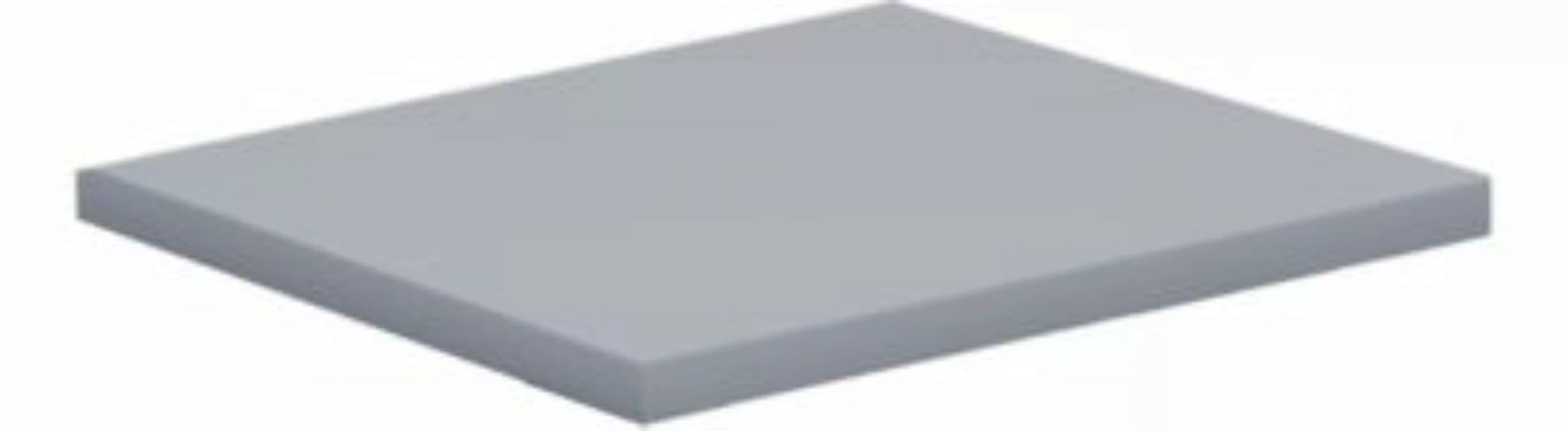 VCM Eckplatte Schreibtisch Lona 80x80 grau günstig online kaufen