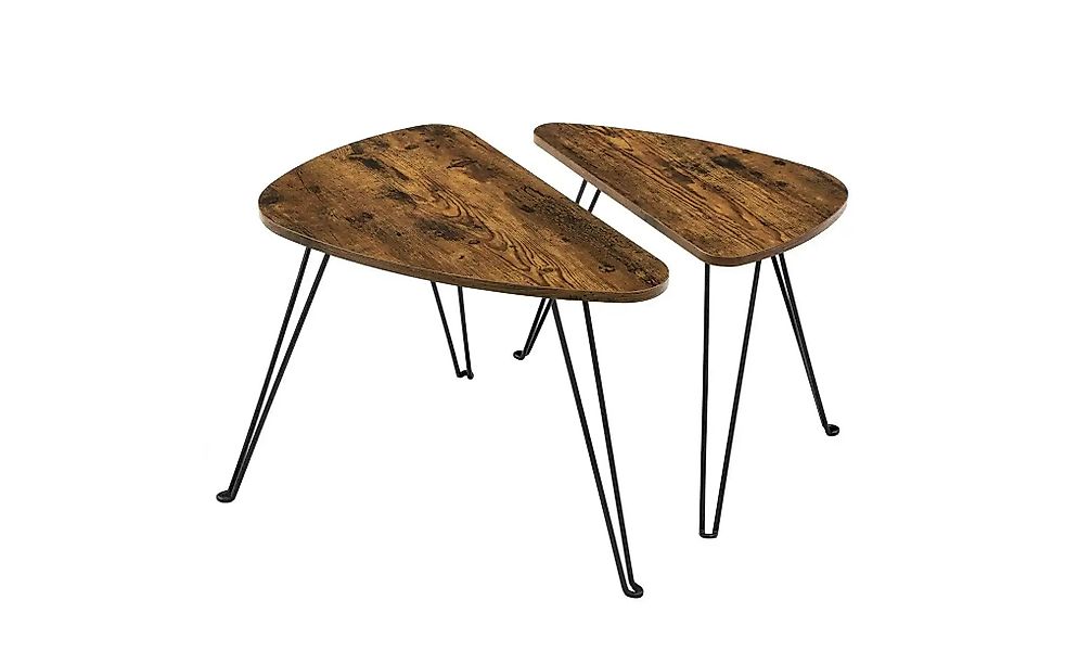 Beistelltisch 2er-Set   ¦ braun ¦ Maße (cm): B: 60 H: 47,5 Tische > Beistel günstig online kaufen