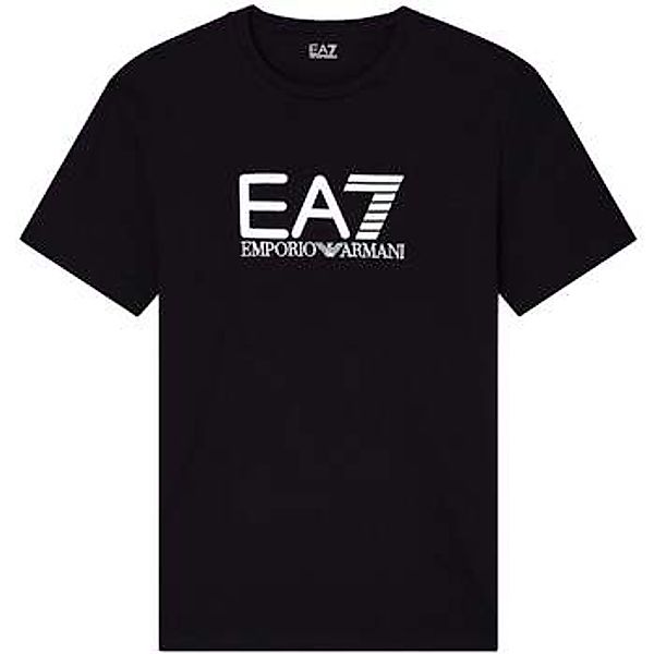 Ea7 Emporio Armani  T-Shirt Visibility Cotton Stretch T-Shirt Black günstig online kaufen
